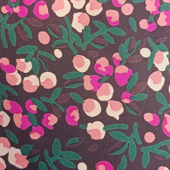 Vintage Betsey Johnson 40s Style Floral Silk Flutter Sleeve Dress Vintage Size 6 - Picture 12 of 12